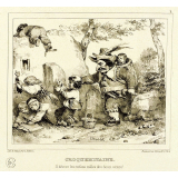 Alphabet moral et philosophique à l'usage des petits et des grands enfans. Croquemitaine. Abécédaire : C. Il dévore les enfans mâles des deux sexes !
