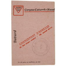 Buvard publicitaire. Lactéol du Dr Boucard. Coryza-Catarrhe Nasal.