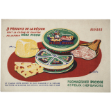 Buvard publicitaire. Mère Picon. Crème de gruyère au jambon.