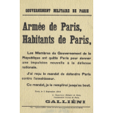 Proclamation aux Parisiens. 