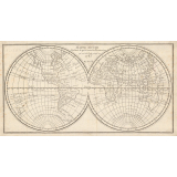 Mappemonde Dessinée d'après toutes les Découvertes qui ont été faites jusqu'en 1783.