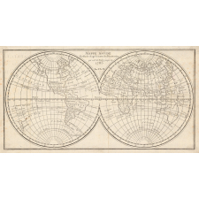 Mappemonde Dessinée d'après toutes les Découvertes qui ont été faites jusqu'en 1783.