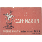 Buvard publicitaire. Le Café Martin.