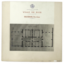 Ecole Ségurane de Filles et Garçons, Ville de Nice, Plan du Rez-de-chaussée