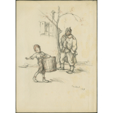 L'enfant et le prussien. 