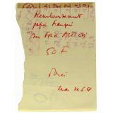 Remboursement papier.