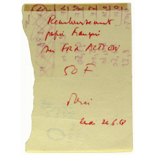 Remboursement papier.