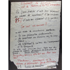 Etudiants de Licence et de Maîtrise d'Histoire et Géographie.