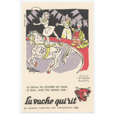 Buvard publicitaire. La vache qui rit. Ecuyère. 