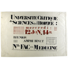 Université Critique des Sciences de l'Homme.