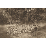 La Sistière - Cour-Cheverny (Loir-&-Cher) - N°6 - Une classe en plein air.