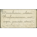Cahier d'écriture. 