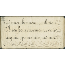 Cahier d'écriture.