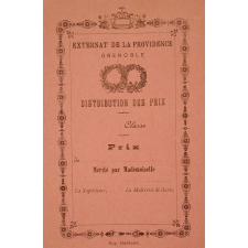 Ex-praemio . Pensionnat de la Providence St Bruno - Grenoble.