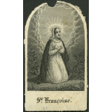 Image religieuse. Ste Françoise.