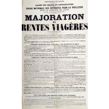 Majoration de rentes viagères (Loi du 31 Décembre 1895).