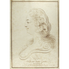 Portrait de femme de profil.