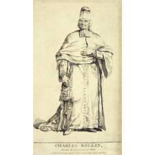 Charles Rollin, Recteur de l’Université de Paris. Son Portrait d’après Coypel, l’habit dessiné d’après nature par Touzé.