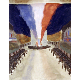 Cérémonie à l'Arc de Triomphe le 11 novembre 1938