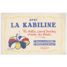 Buvard publicitaire. La Kabiline.