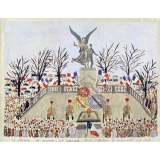 La Flamme du souvenir - 11 novembre 1938 - Poitiers. Le monument aux morts.