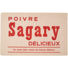 Buvard publicitaire. Poivre Sagary. 