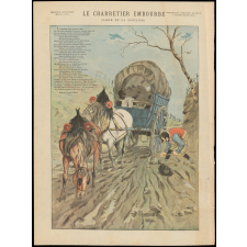 Le Charretier embourbé. (Fable de La Fontaine). 