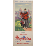 Buvard publicitaire. Biscottes Magdeleine. En Savoie.