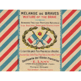 Papier d'emballage de bonbon à texte patriotique. 