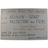 Vous êtes tous invités à la réunion-débat.