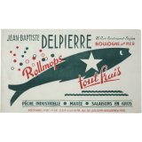 Buvard publicitaire. Rollmops tout frais Delpierre.