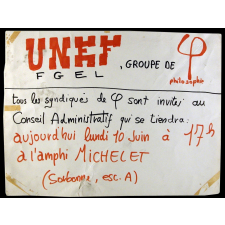 UNEF FGEL, groupe de philosophie.