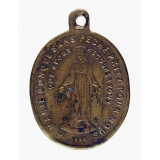 Médaille religieuse à l'effigie de la Vierge, dite médaille miraculeuse. 