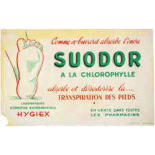 Buvard publicitaire. Suodor à la chlorophylle.