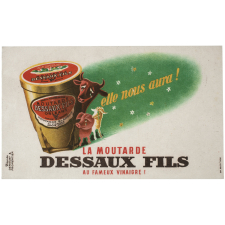 Buvard publicitaire. Moutarde Dessaux Fils. 