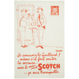 Buvard publicitaire. Ruban adhésif Scotch.