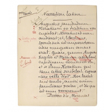 Narration latine.
