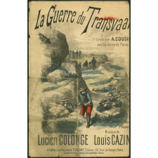 Partition musicale : La Guerre du Transvaal. Paroles et Musique.