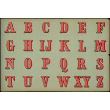 Alphabet calligraphié. 