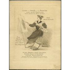 Cours de dessin et de Peinture, dirigée par Melle Marie Puisoye. Peintre-Miniaturiste-Officier d'Académie. 