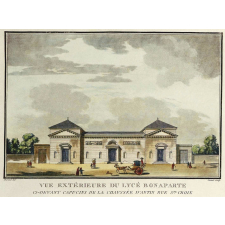 Vue extérieure du Lycée Bonaparte. Ci-devant Capucins de la chaussée d'Antin rue Ste Croix.