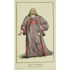 Jean Gerson, Chancellier de Luniversité de Paris. Tiré en partie de la Bibliothèque de Notre Dame.