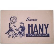 Buvard publicitaire. Chaussures Hany. 