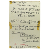 Votez liste 1 (ODENT).