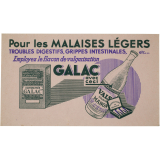Buvard publicitaire. Comprimés Galac.
