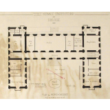 Ecole Normale d'Instituteurs de Toulouse. Plan du Rez-de-Chaussée.