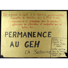 Permanence au GEH.