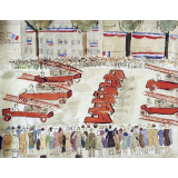 Défilé de pompiers le 11 novembre 1938. 