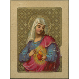 Image religieuse. Sacré Coeur de Marie. 