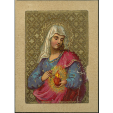 Image religieuse. Sacré Coeur de Marie.